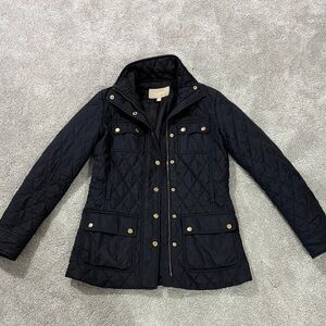 Banana Republic Quilted Navy Utility Jacket